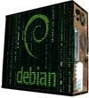 Глянцевые обои для корпуса  миди тауер     Debian   Размер 48Х43 