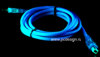Кабель Vizo USB 2 0 LED UV  синий с подсветкой  длина 2 м   A B