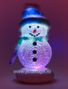USB Снеговик c синим шарфом с музыкой и переливающейся подсветкой 319B